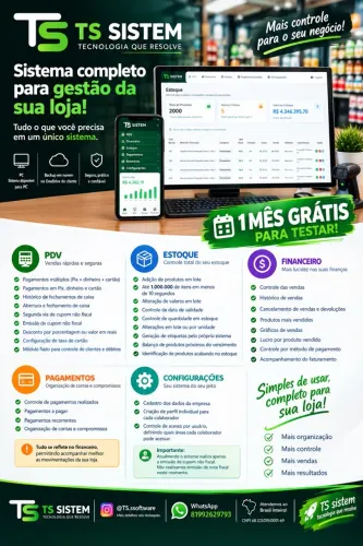 Vendas - Sistema TS sistem para lojas