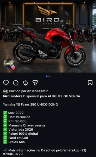 Fz25 venda ou aluguel