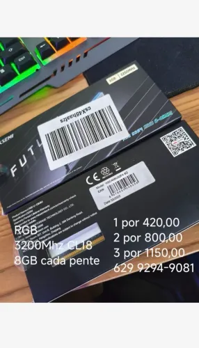 Memória RAM Hiksemi 8GB 3200 MHz CL 18