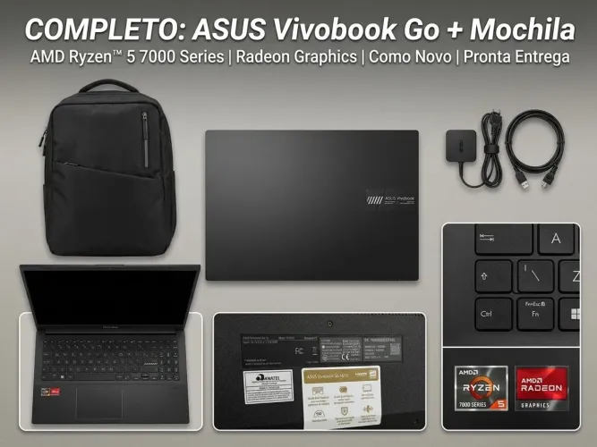 Notebook Asus vivobook Ryzen 5/Radeon Graphics/Windows 11