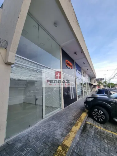 Loja para aluguel com mezanino, 27 m2, banheiro, estacionamento rotativo, próximo ao midwa