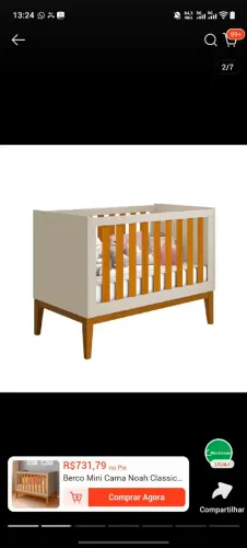 BERÇO CAMA AMERICANO RETRO