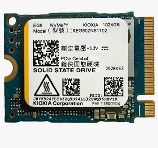 SSD 1tb 2230 kioxia testado com Windows.