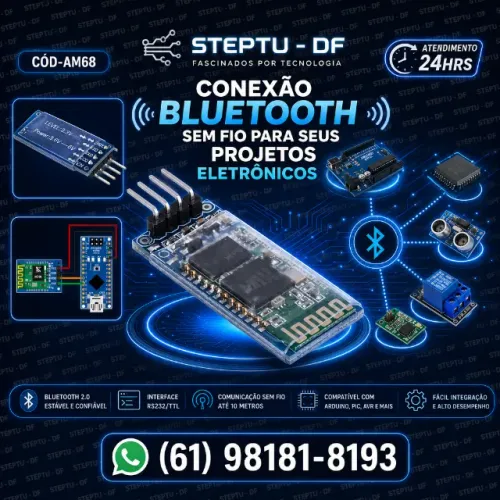 Módulo Trasceiver Bluetooth Rs232/ttl Arduino Pic Avr Hc06 Robótica COD-AM68 