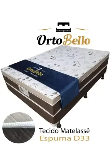 Cama Box Casal D33 Ortobello - Entrega Rápida! 