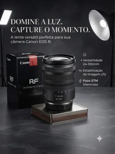 Lente Canon RF 24-105mm F4-7.1 IS STM - Nova (Na Caixa)