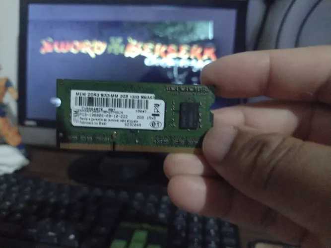 Memória ddr3 2gb 1333mhz notebook 