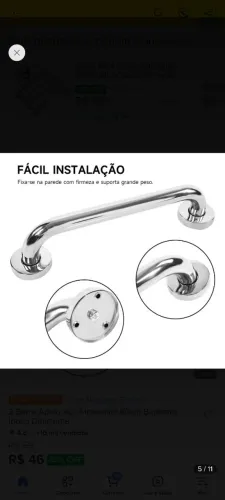 Estou com 10 suporte de inox para vender