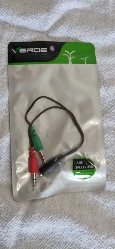 Adaptador 2 pontas p2 para 1 saida p2