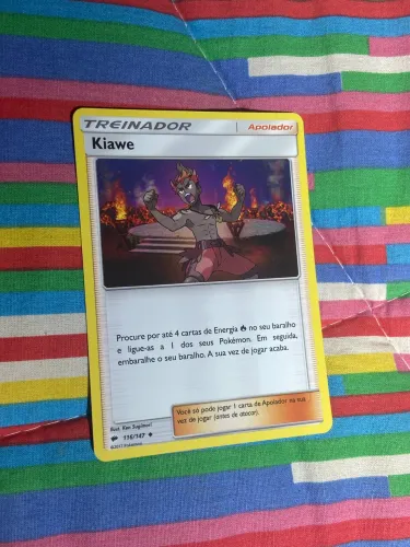 carta pokémon kiawe (treinador)