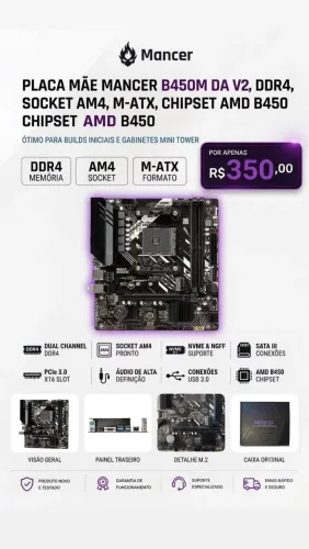 Placa mãe Mancer B450