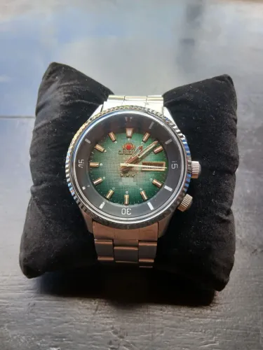 ORIENT KING DIVER 3 ESTRELAS AUTOMÁTICO ANOS 70 VERDE DEGRADÊ