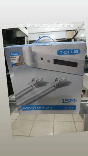 Cabo de rede 15m cat 6