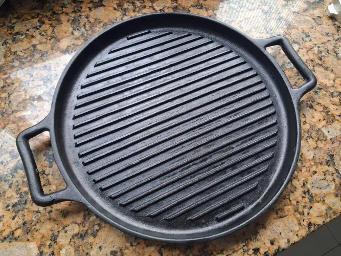 Chapa Grill em ferro fundido 37cm