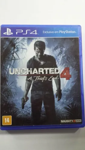 Uncharted para ps4,jogo tá novo,nunca foi usado
