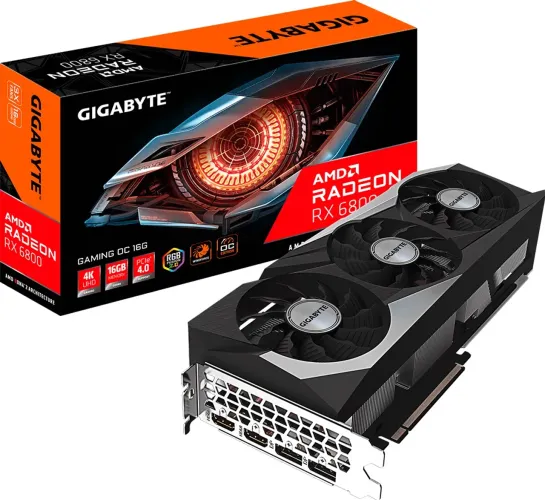 rx 6800 GIGABYTE GAMING OC 16GB MUITO NOVA