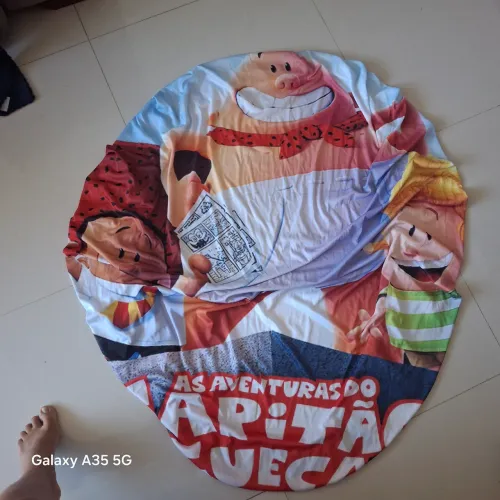 Painel Redondo Capitão Cueca 1,5m x 1,5m