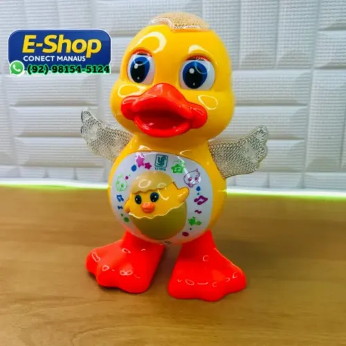 Brinquedo Pato Patinho Dançante Musical Dança, Anda, Mexe, com Luz E Som