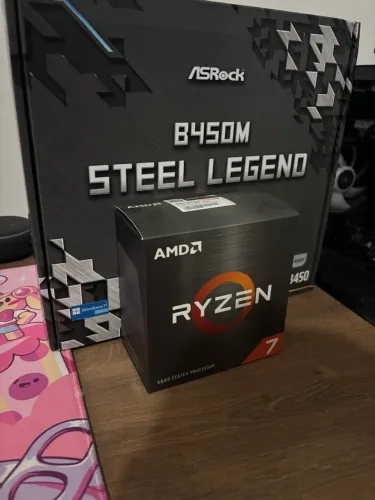 Kit Upgrade Ryzen 7 5700X + B450M Steel Legend + Cooler ARGB