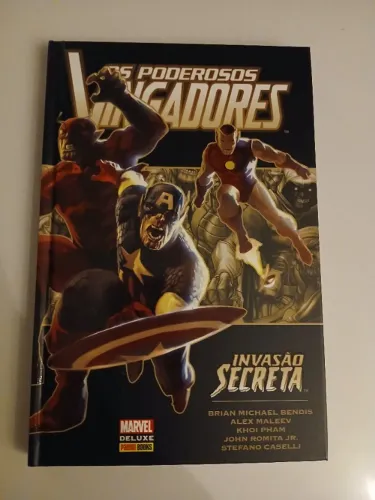 Poderosos Vingadores: Invasão Secreta - Marvel Deluxe Panini 216 Pag