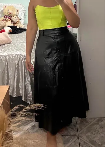 Saia courino longa preta