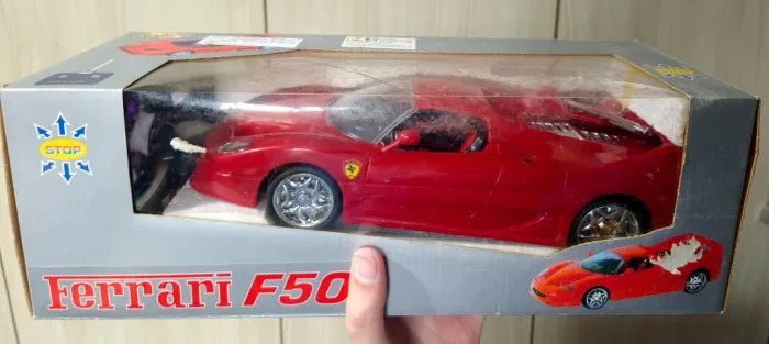 Ferrari F50 Controle Remoto Antigo - Colecionável / Com Caixa e Acessórios