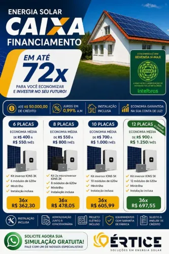 Energia Solar em 72x
