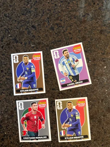 Lote 4 figurinhas copa 2026