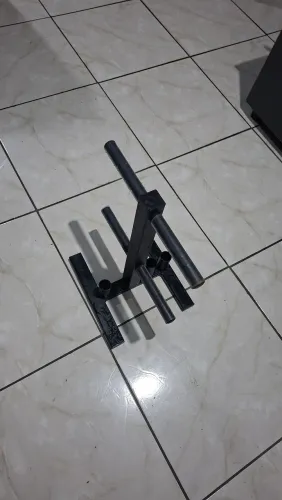 (Troco por anilhas)Suporte de anilhas e barra