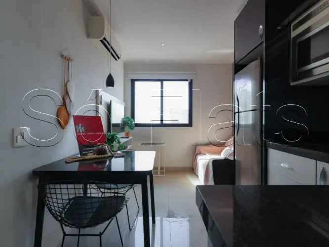 Flat Transamérica Bela Cintra disponível para venda com 42m², 2 dormitórios e 1 vaga de ga