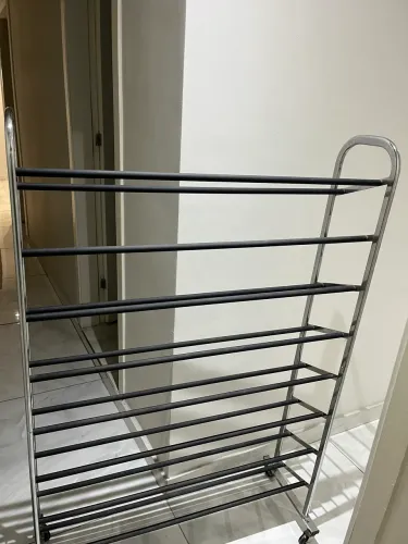 Sapateira de inox com rodinha