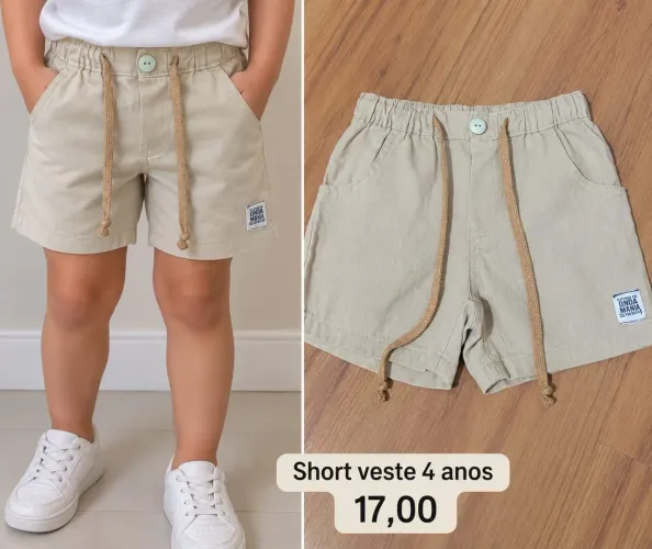 Short veste 4 anos