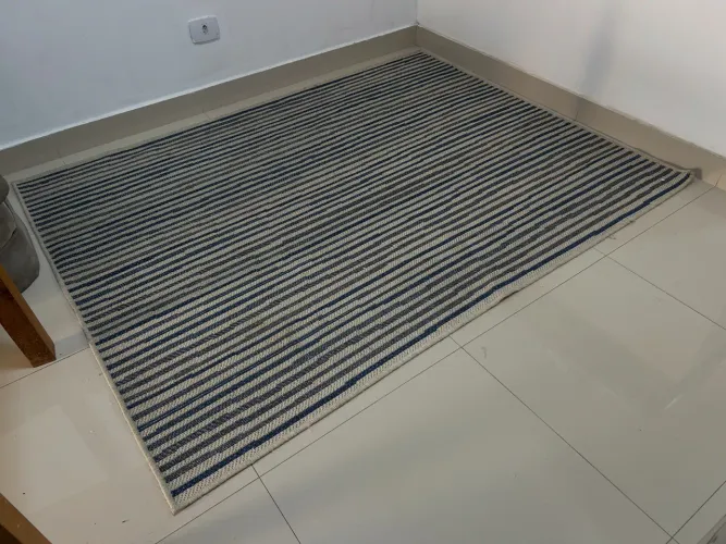 tapete são carlos stripes azul 1,5 x 2,0m