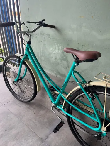Bicicleta retrô/vintage (verde)