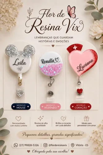 Crachá Personalizado em Resina