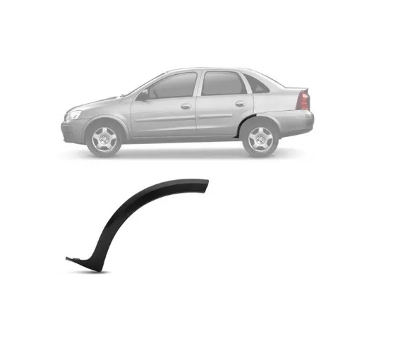 Moldura Paralama acabamento alargador Friso traseiro Corsa sedam novo 2002/2012 valo unid