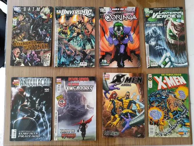 Revistas Marvel e DC