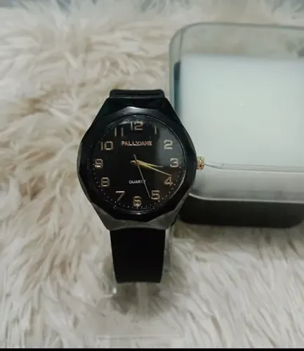 Relógio feminino pallyjane, posseira de silicone. 