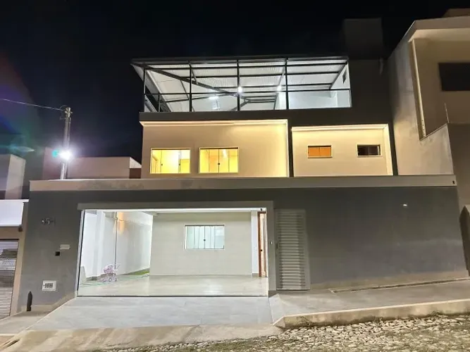Alugo ou Vendo Casa Nova com 4 quartos 2 suites Jardim Arizona