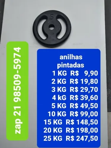 Anilhas musculação