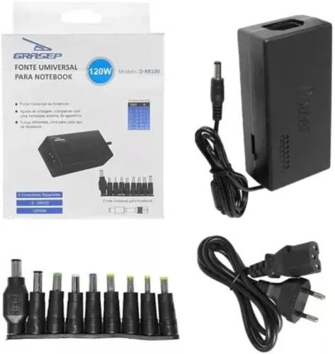 Adaptador Carregador Universal De Notebook Fonte Universal