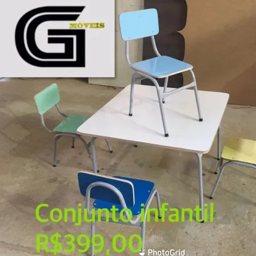 Mesas e cadeiras infantil 