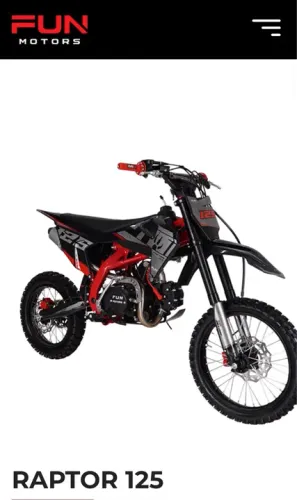 Fun Motors Raptor 125c Motocross 0km