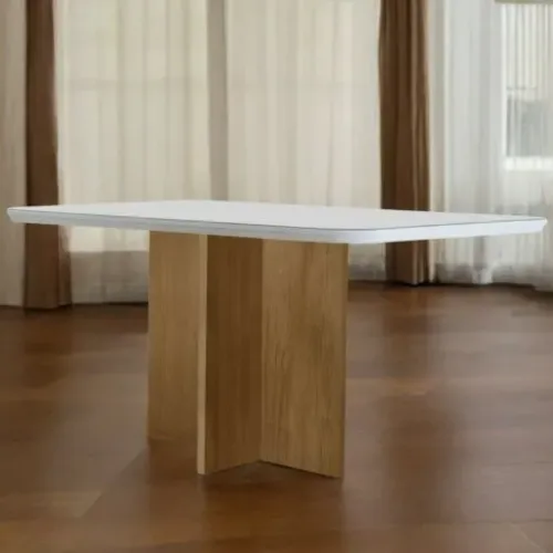 Mesa de Jantar Berlim 120 Canto Copo 100% MDF