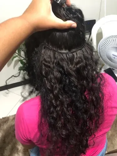 Aplicação de cabelos