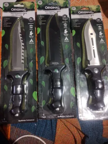Faca Esportiva com Bússola 7"