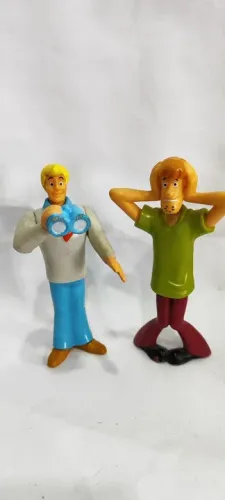 Bonecos Scooby Doo - Fred e Salsicha Coleção Habib's 