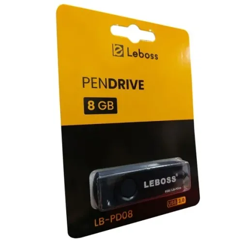 Pen Drive USB 2.0 Slim 8GB Knup Leboss Premium - WZetta
