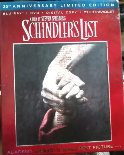 Lista Schindlers - Edicão de 20º aniversário (Blu-ray/DVD, 2013, Conjunto de 3 Discos