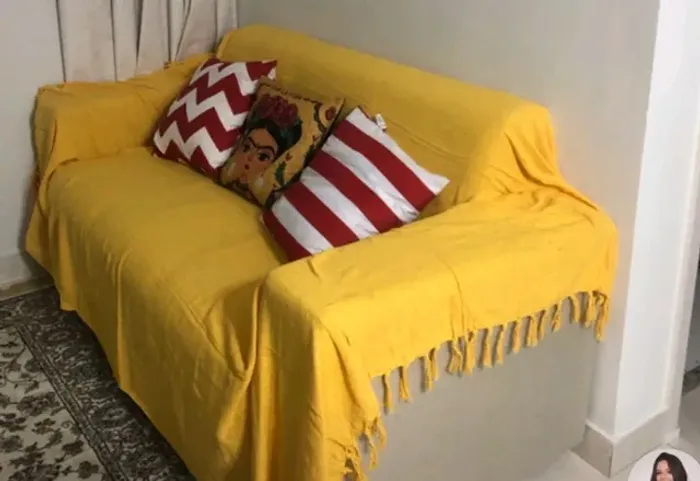 Manta gigante para sofá ou cama casal 100% algodão 